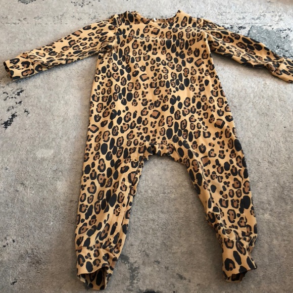 mini rodini leopard onesie